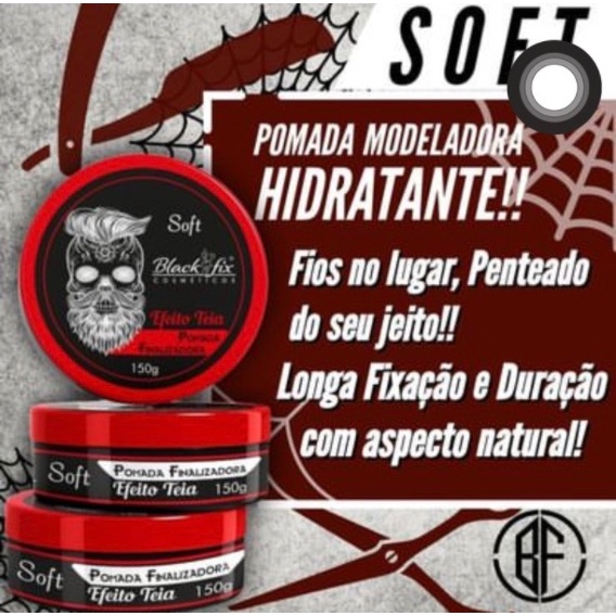 Pomada Cera Modeladora Finalizadora Para Cabelo 130g - Efeito Teia