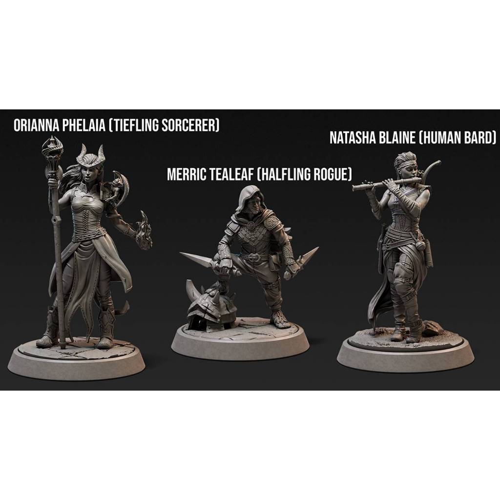 Miniaturas dos Personagens de "Orconspiracy " - Loot Studios, edição de Janeiro de 2021