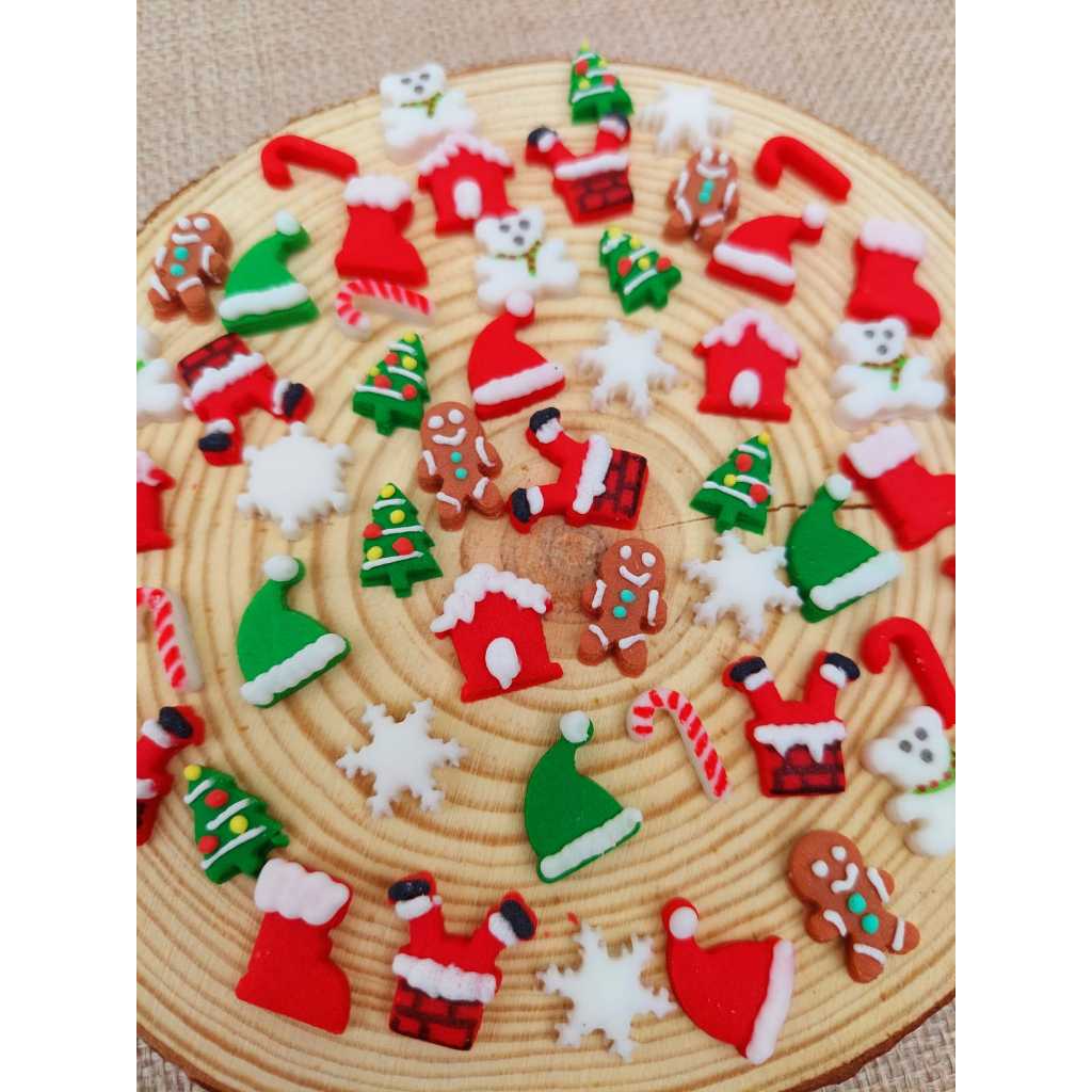 Mix Natal Sprinkles, Confeitos de Açúcar, Apliques Comestíveis