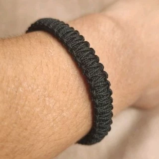 Pulseira Minimalista Trançada com Microcord e núcleo de Paracord 550
