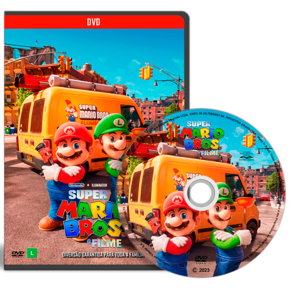 Dvd Super Mario Bros O Filme 2023 Sonic O Filme 2020 Elementos 2023 Dublado  e Legendado, Filme e Série Nintendo Nunca Usado 90754751