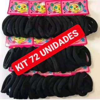 Kit Pacote 72 Unidades Xuxinha Rabico Elastico Para cabelo Feminino Envio Rapido