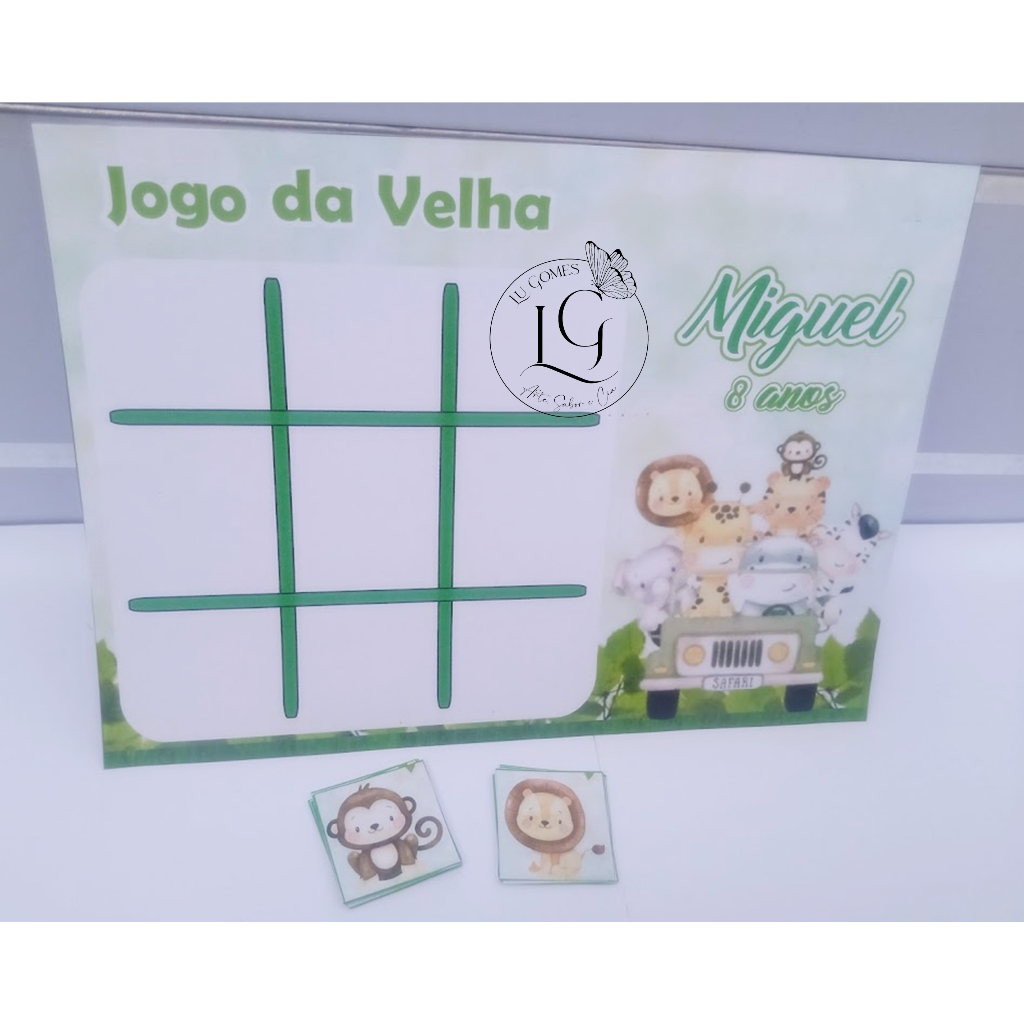 Jogo De Tabuleiro Safári Personalizado