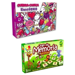 Quebra Cabeça Animais Selvagens Infantil 100 peças Puzzle Jogo