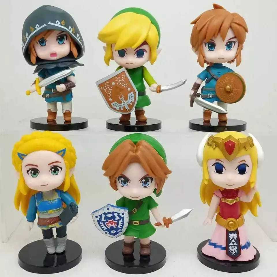 Action figures The legend of Zelda game jogo RPG Link Princesa Zelda
