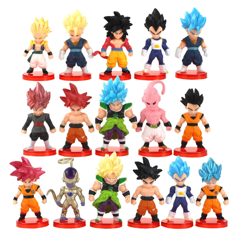 Kit Boneco Dragon Ball Z Action figure Goku, Bills, Majin Boo, Zamasu,  Shenlong e Esféras do Dragão