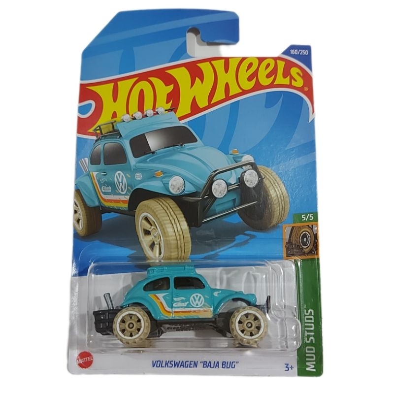 Hot Wheels Volkswagen Baja Bug 1/64 - Modèle 2022 #5/5 - Vert - Neuf