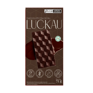 Barra Chocolate 70% SEM GLÚTEN SEM LACTOSE SEM AÇÚCAR - 75g