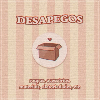 DESAPEGOS - mini brechó - ROUPAS, ACESSÓRIOS, MATERIAIS, ALEATORIEDADES, ETC.