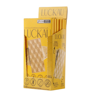 Display Barras Chocolate Branco Maracujá SEM GLÚTEN SEM LACTOSE SEM AÇÚCAR - 75g - 6 unidades de 75g - 450g