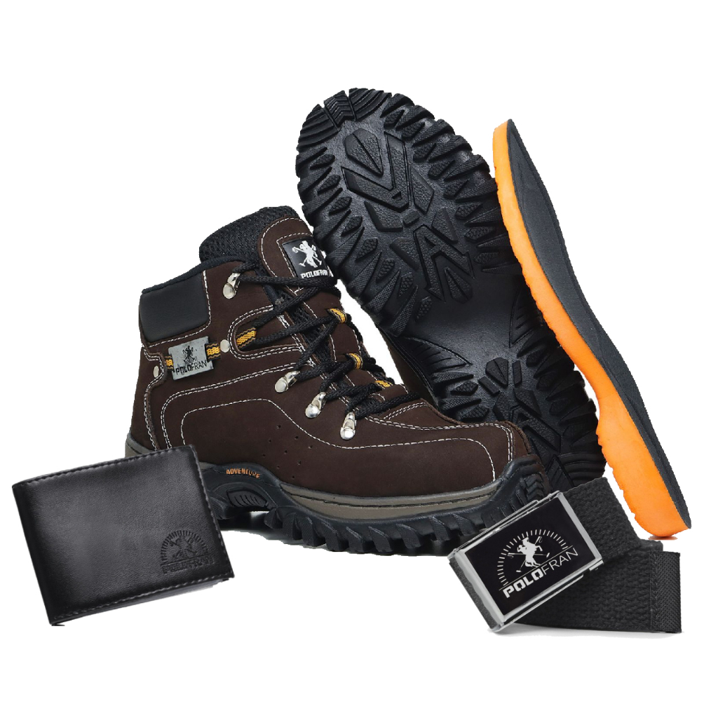 Bota Masculina Botina Caterpillar Cano Curto Palmilha Gel P.U