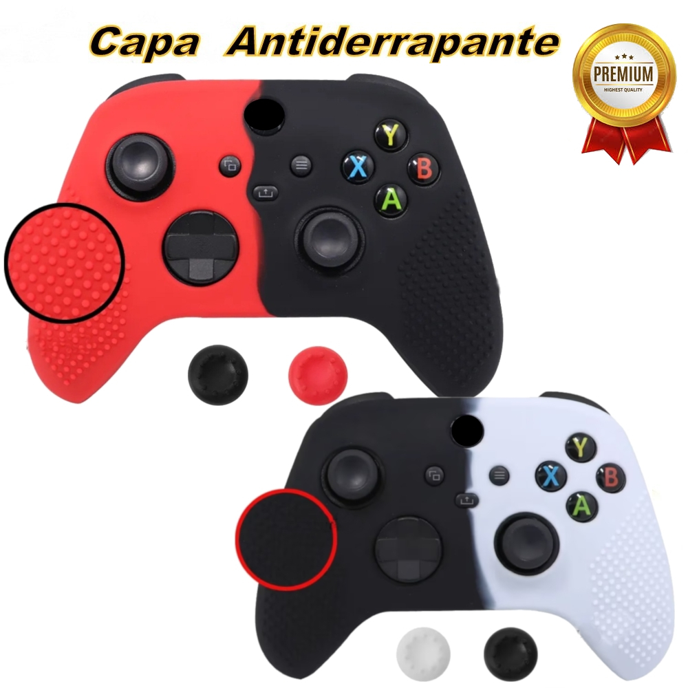 Capa Protetora Do Controlador De Jogo De Silicone De Design De Pata De Gato  Geeshare 4 Peças/conjunto Compatível Com O Controlador Xbox Series X Com 2  Tampas De Proteção De Polegar E