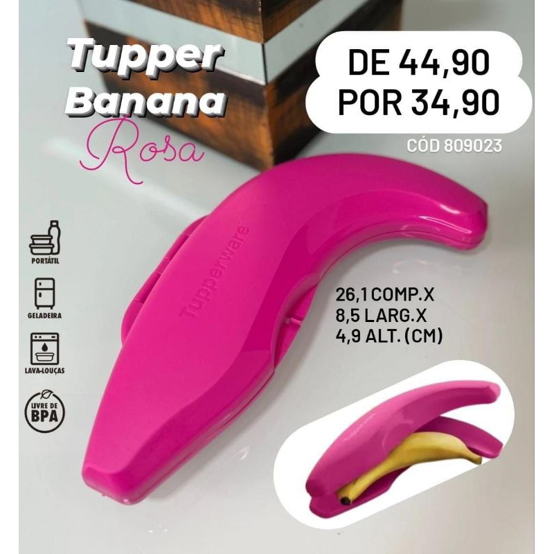 Tupperware - Porta Banana Conservar E Transportar - R$ 34,9