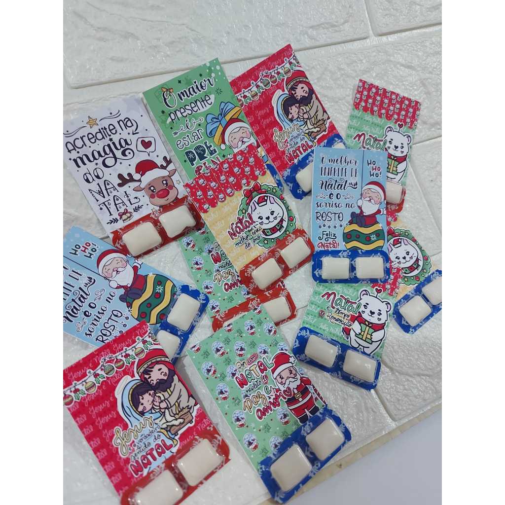 30 Card mimo para cliente com chiclete flics Natal