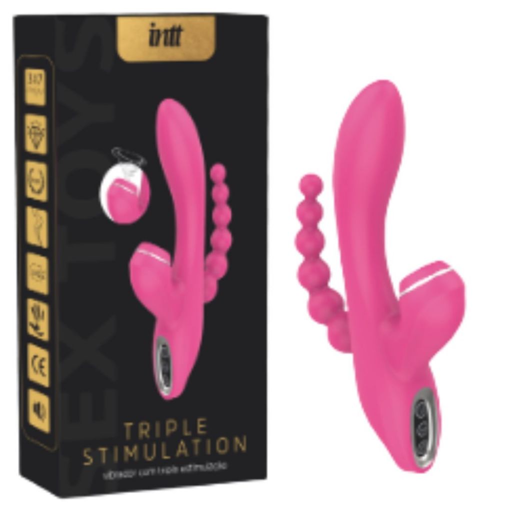 ABEL VIBRADOR COM TRIPLA ESTIMULA O COM 7 MODOS DE VIBRA O E 2