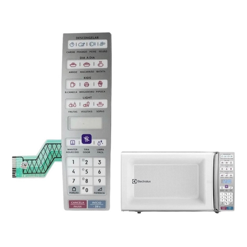 Membrana Teclado Microondas Electrolux Meo44 Meo 44