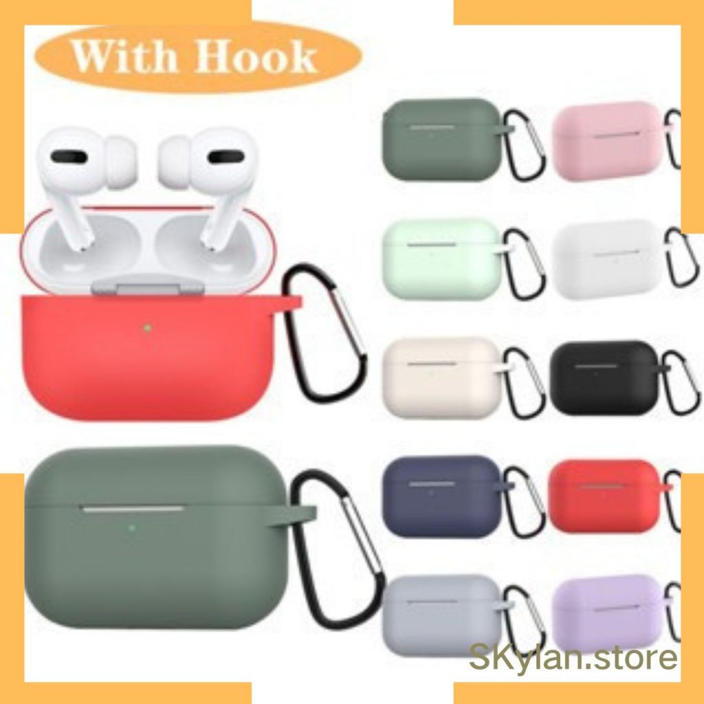 Capa case Silicone luva protetora para Fone sem fio Compativel para Airpods pro / pro 1