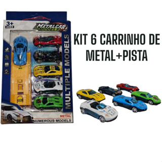 Kit Hot Wheels Com Pista Competiçao De Batidas + Carrinhos Mattel