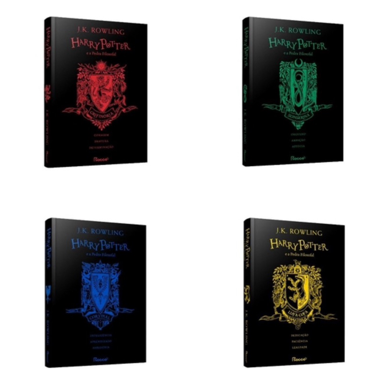 Livro Harry Potter e a Pedra Filosofal Capa Dura- Ed. Casas de Hogwarts