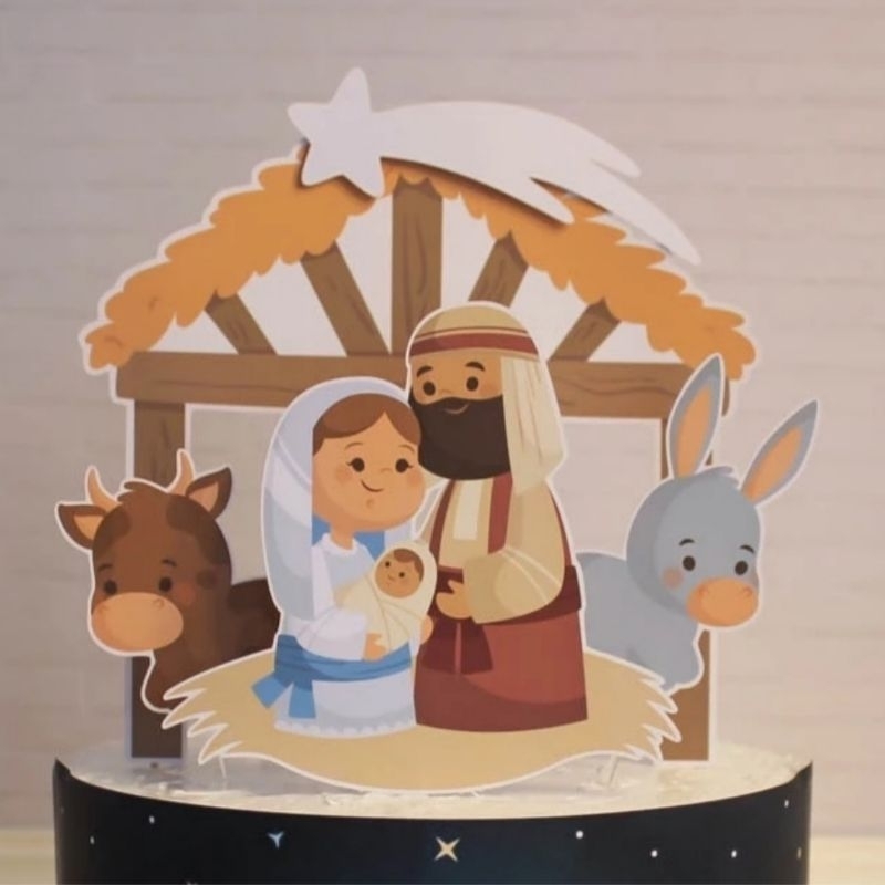 Topo de Bolo Natal ( PRESÉPIO)