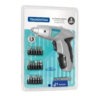 Kit Parafusadeira Tramontina 4,8 V 21 peças