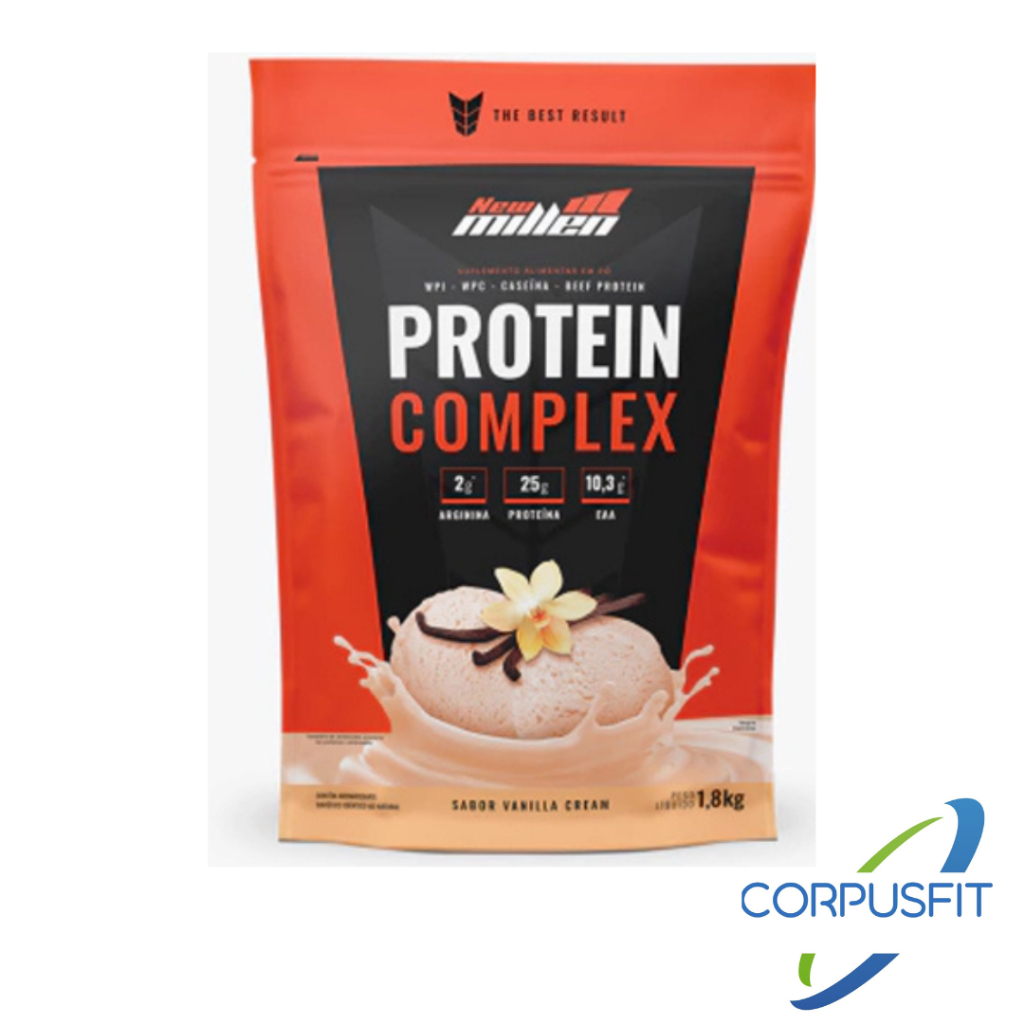 Whey Protein Complex 1,8Kg Blend de Proteinas – ( Nova Fórmula com EAA ) – New Millen