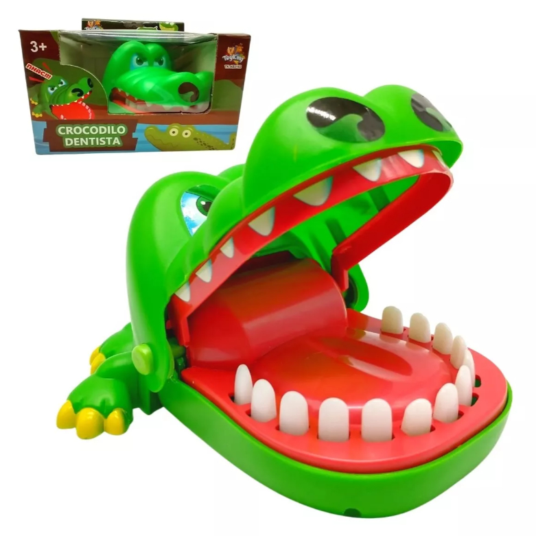 Jogo Crocodilo Dentista - Brinquedo Infantil Educativo Poli