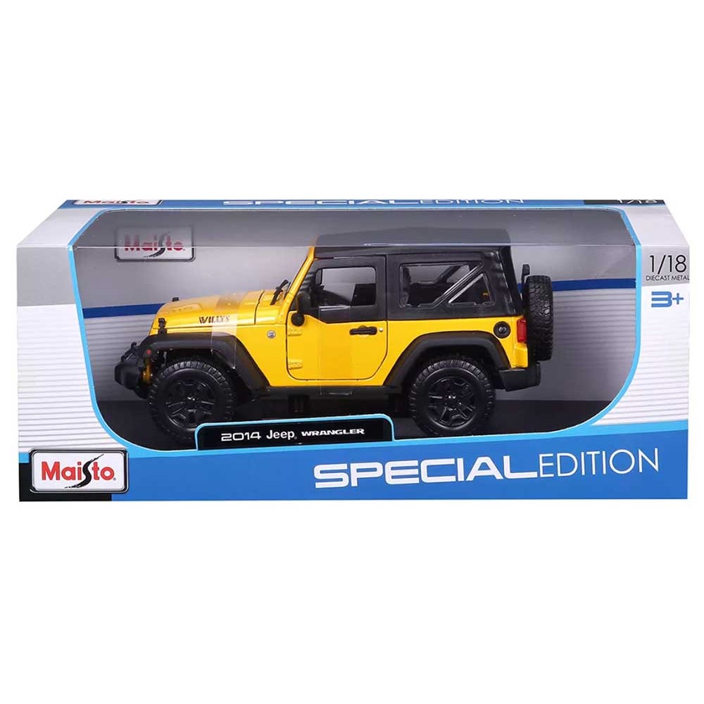 1/18 ジープラングラー ウィリス イエロー JEEP WRANGLER｜Yahoo