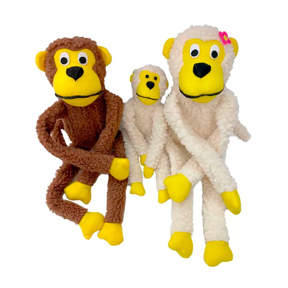 Brinquedo de Pelúcia Macaco Branco. SAVANA. Cod DOG349 - AralleShop
