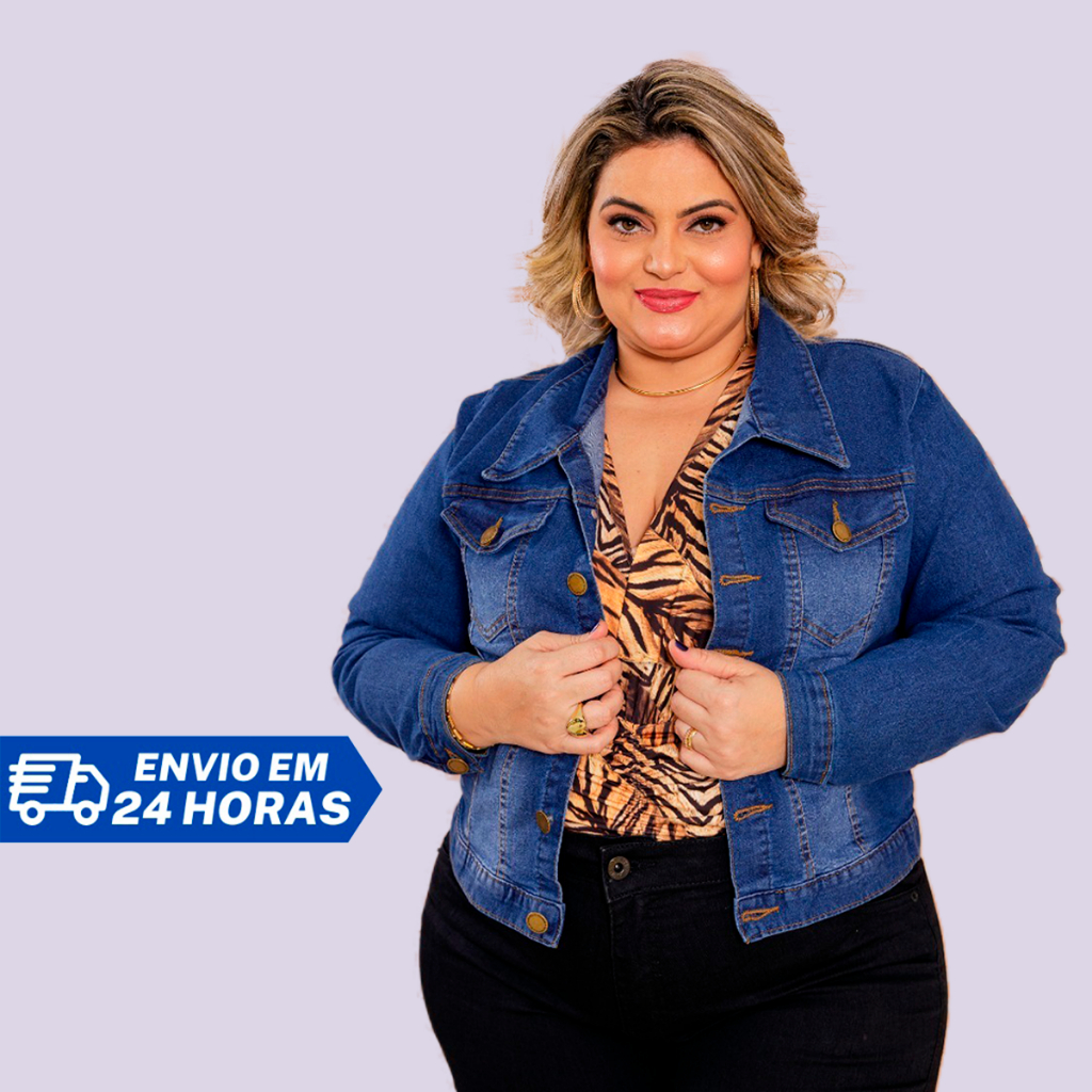 Jaquetas jeans best sale femininas plus size