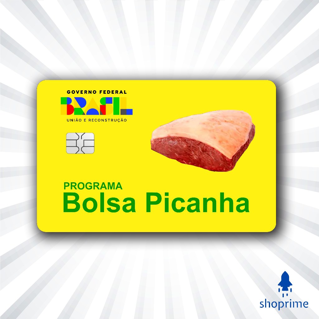 Adesivo Para Cartão De Crédito E Débito Prog. Bolsa Picanha