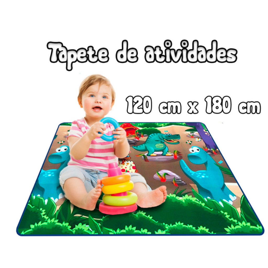 Tapete de Atividades Bebe Piano Musical Infantil Som e Luzes Divertidas  Menina Com Mobiles - Baby&Kids