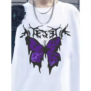 Camiseta Borboleta Art Masculino Feminina Poliéster