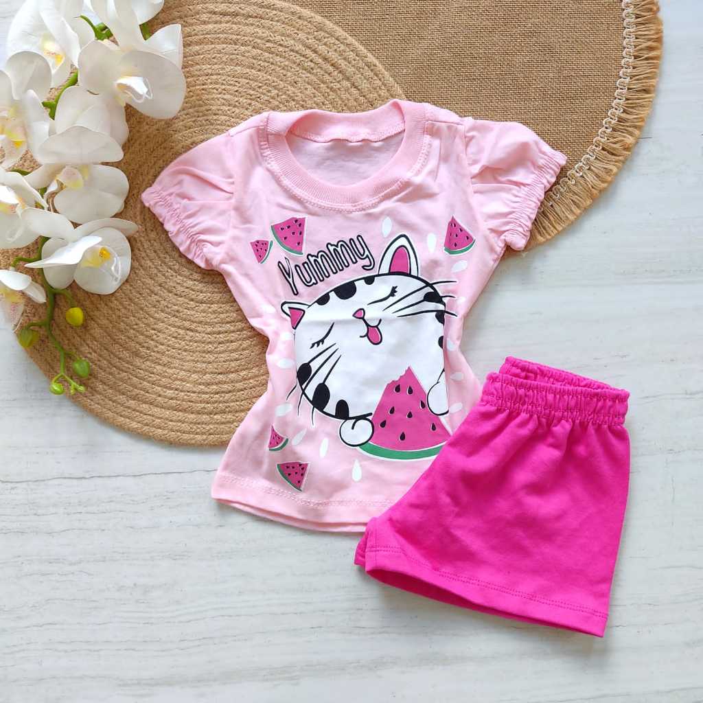 Conjunto Blusa Com Short Moda Infantil Barbie Verão Meninas - Mimos da Babih