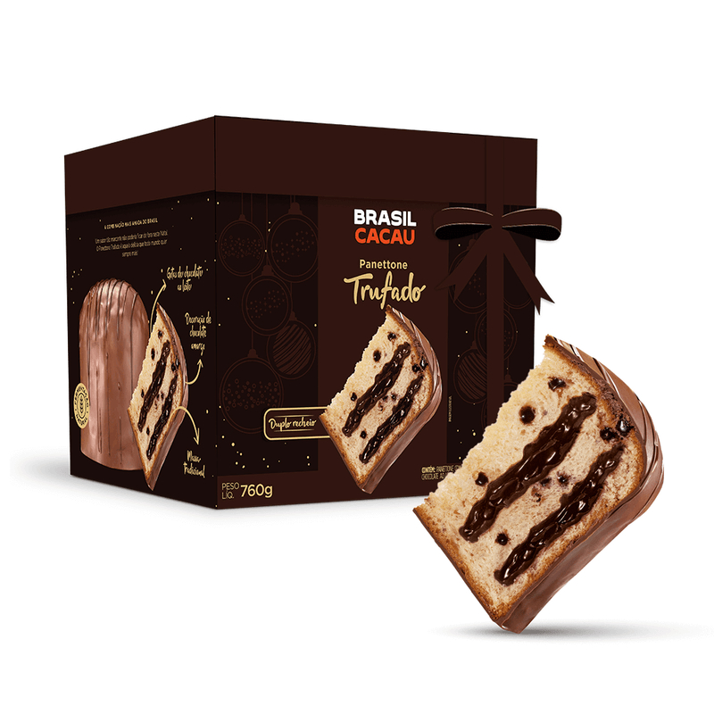 Panettone Trufado 760g Brasil Cacau