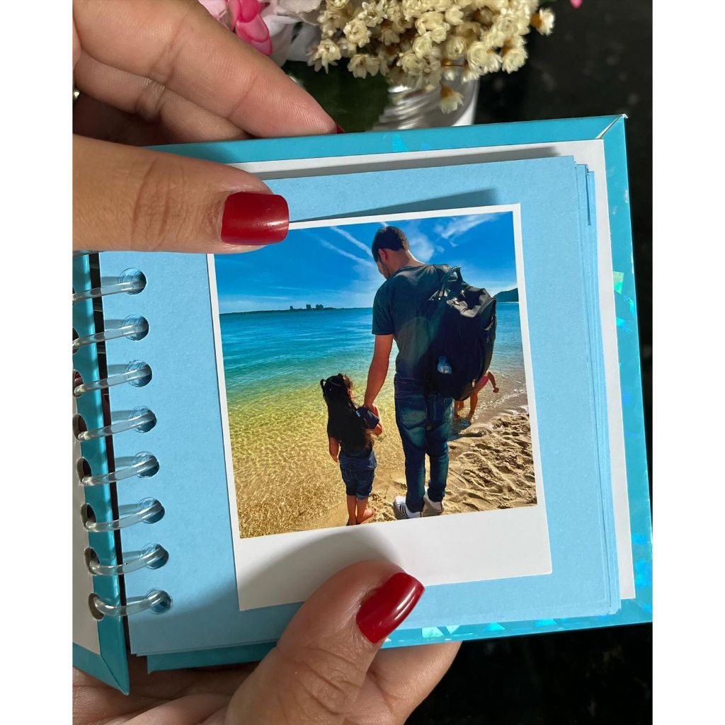 Album de foto azul para polaroid classica 11x11 | Shopee Brasil