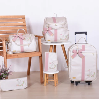 Kit Bolsa Maternidade Realeza Floral - 05 Peças