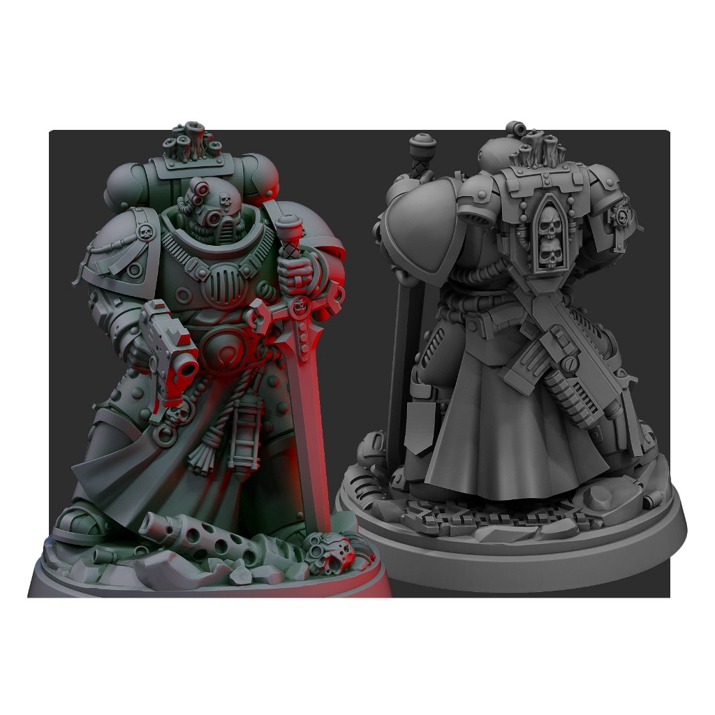 Miniatura warhammer Space Marine Black Templar Brother Ranmz | Shopee ...
