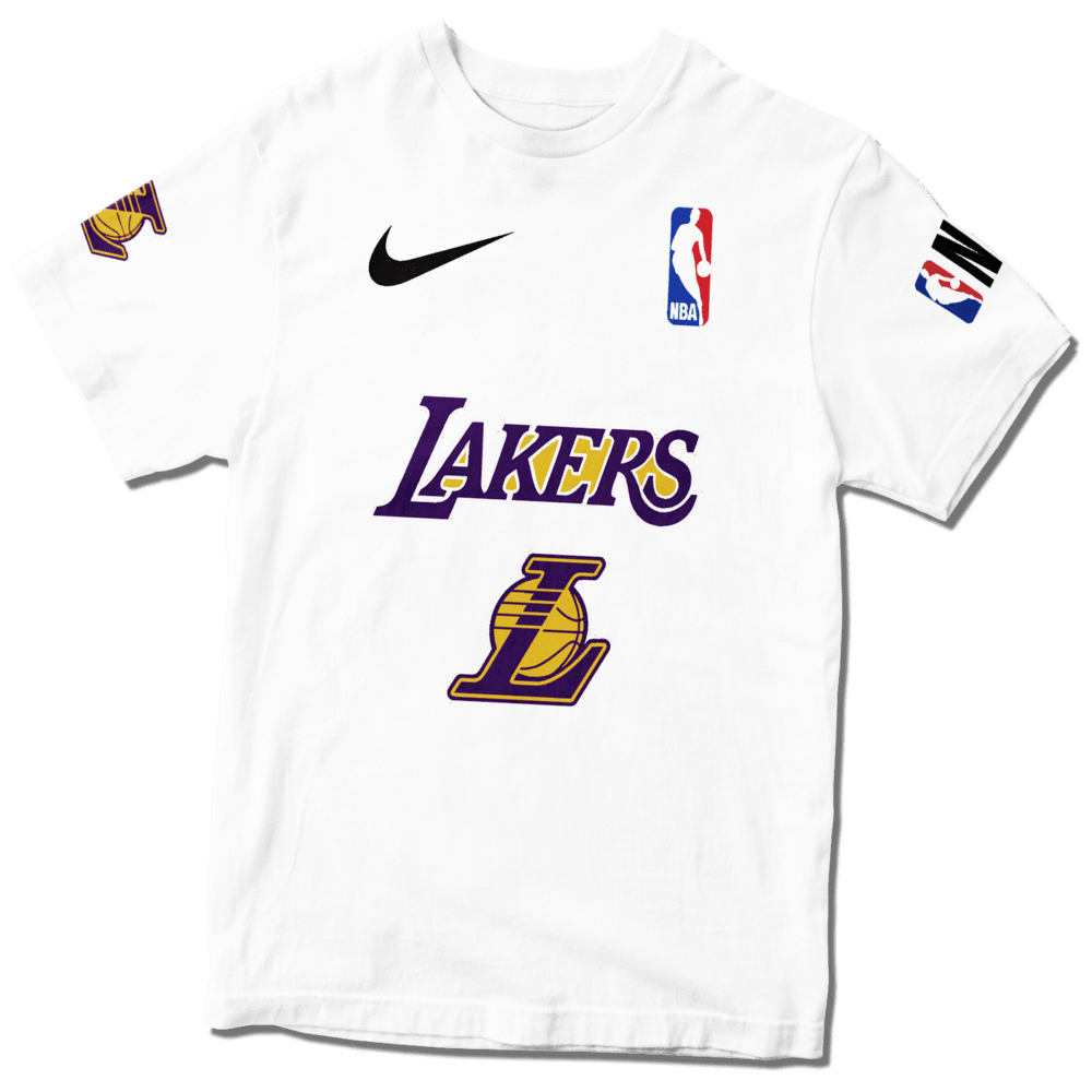 Camisa Camiseta NBA Los Angeles Lakers Branca basquet