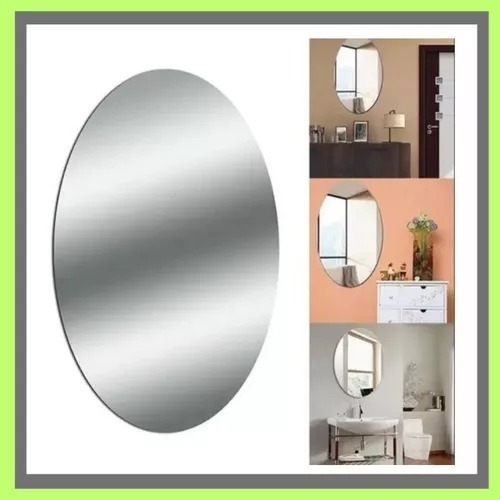 Espelho Decorativo Acrílico Oval Sua Casa Mais Bonita Espelho 30x20