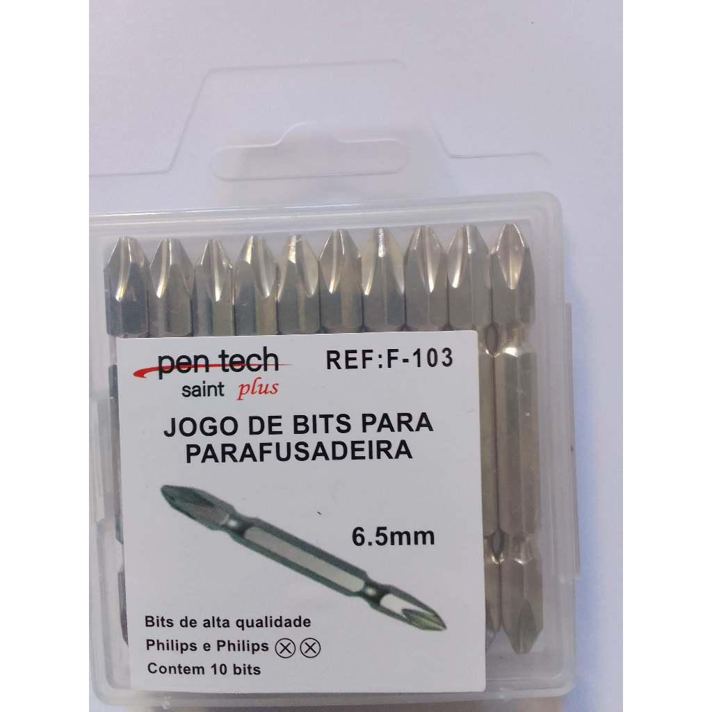 10 Bits PH2 Ponta Dupla Magnético Kit Ponteira Parafusadeira ou