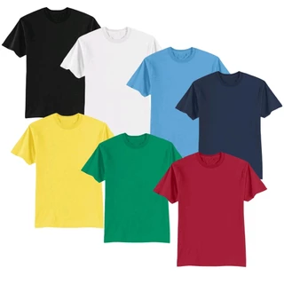 Kit 2 Camiseta básica infantil e juvenil Unissex 2 ao 16 cores sortidas
