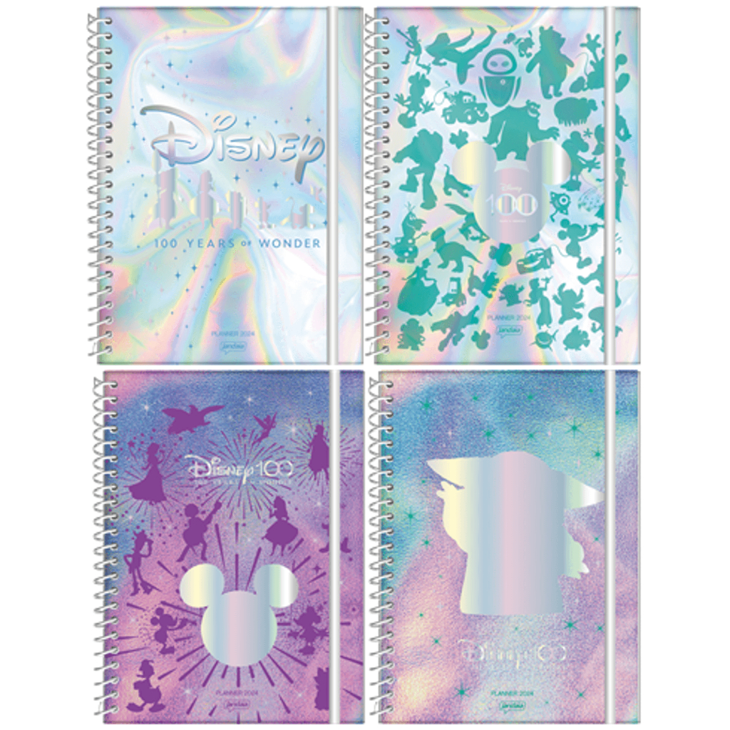 Agenda Planner 2024 Disney 100 Anos 192pgs Capa Dura | Shopee Brasil