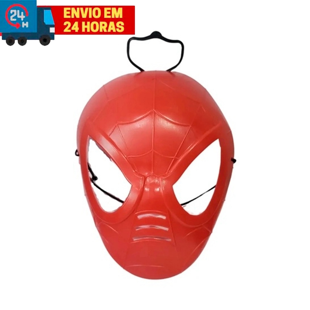 Mascara Infantil e Adulto Homem Aranha Spider Man Super Herois Vingadores  Avengers Cosplay Fantasia