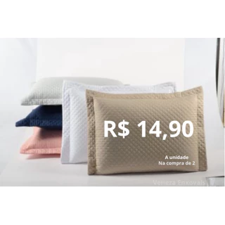 Porta Travesseiro Matelado 400 Fios 70cm x 50cm Cores Lisas