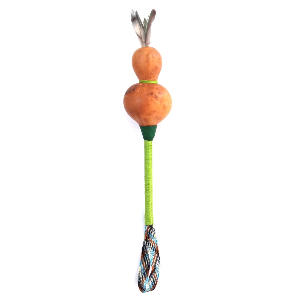 mini Chocalho Indigena Para Curumim - Cabaça - Maraca - Artesanal