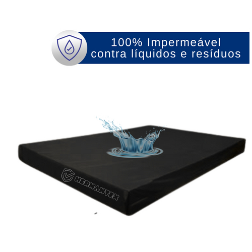 Capa Black de Colchão Casal Impermeável Hospitalar Antialérgica