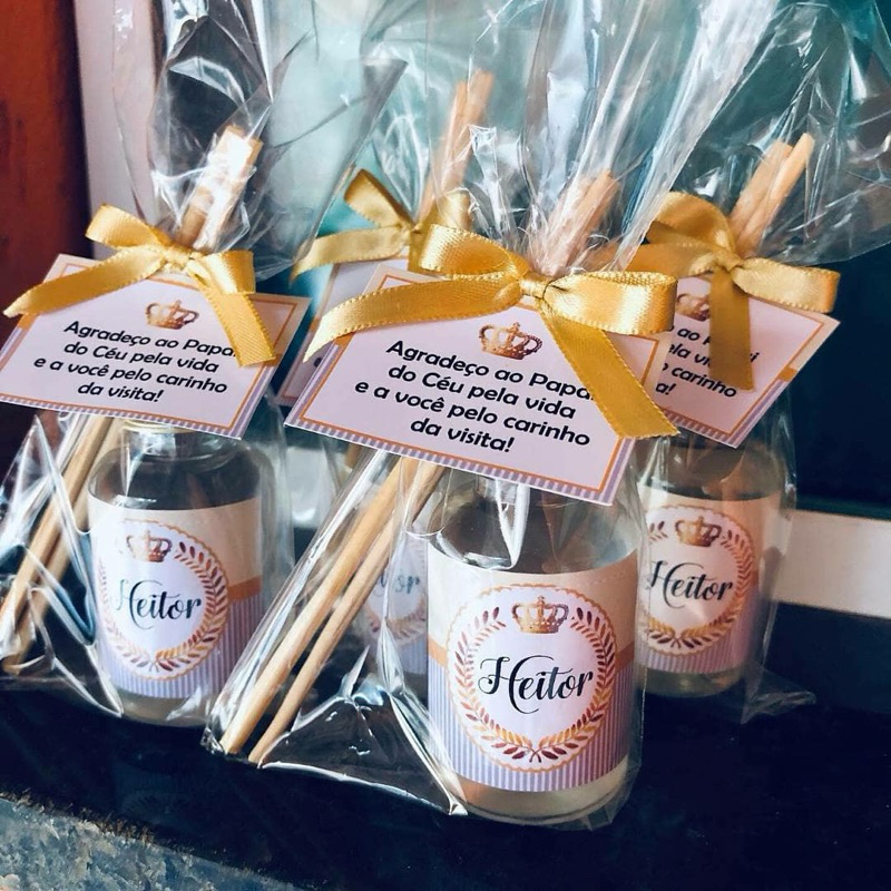 40 lembrancinhas aromatizante difusor chá de bebê, maternidade, aniversário, batizado ou nascimento