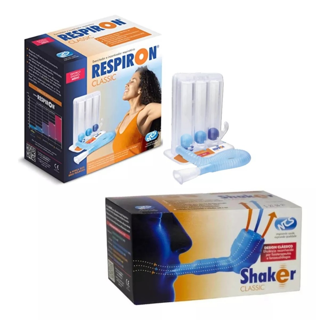 Kit Respiron Classic + Shaker Classic Fisioterapia Pulmonar | Shopee Brasil