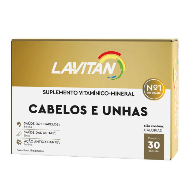 Suplemento Alimentar Lavitan Vitamina Para Cabelos E Unhas Com